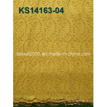 2014 New High Quality African Cord Lace Fabric for T Shirt